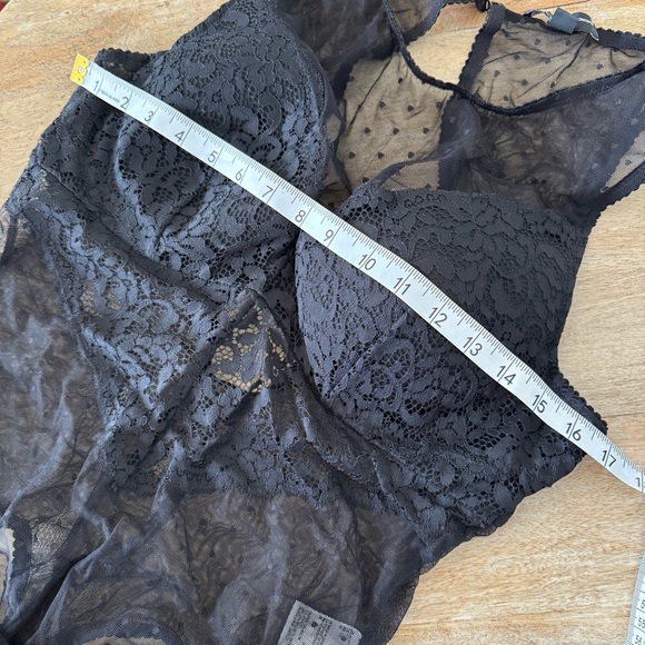 INC International Concepts Cupped Black Lace Bodysuit - Picture 8 of 8